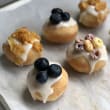 Mini Doughnuts With Lemon Drizzle And Assorted Toppings