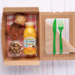 Vegetarian breakfast box (pp)