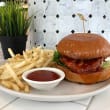Korean style chicken burger (cafe)