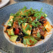 Spicy smoked salmon & avocado salad