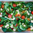 Bocconcini Tomato Spinach salad