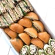 Assorted breakfast sandwiches, rolls & wraps