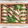 Gourmet Triangle sandwiches