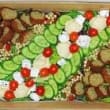 Falafel mezze platter