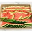 Freshly cut watermelon