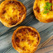 Bacon, mozzarella & egg tart