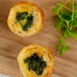 Spinach & feta baby tart