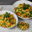 Pumpkin, pesto and pinenut pasta salad