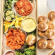 Smoked salmon mini bagel grazer (15 pcs)