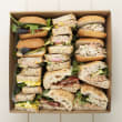 Assorted gourmet sandwiches