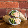 Just keep swimming sushi burrito