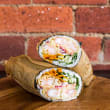 Prawn sushi burrito
