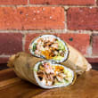 Chicken lickin' sushi burrito