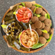 Falafel & vine leaves platter (40 pcs)