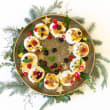 Christmas pavlova wreath