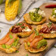 Avo & feta sweetcorn fritter
