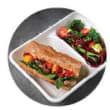 Sandwich & greens lunch box