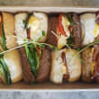Gourmet breakfast sliders