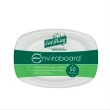 DSTTPL46 PLATE OVAL SUGARCANE NATURAL 230X165MM ENVIROBOARD (PK50)