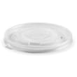 DSTTLB16 LID FLAT ROUND PLASTIC FOR BIOBOWL PAPER 427-963ML CLEAR BIOPAK (CT1000)