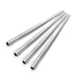 MBST75 STRAW REGULAR STAINLESS STEEL 215MM W/ CLEANING BRUSH UBER (PK4)