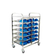 HCTR23 MEAL DELIVERY TROLLEY S/S 6 TIER - 12 TRAY 960X640X1300MM KH
