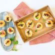 Chicken saltimbocca blini slider