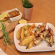 Lemon & Rosemary Chicken Skewers with Roasted Potatoes