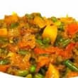 Mixed Vegetable Sabzi with Rice