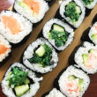 Sushi hand rolls