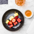 Fresh fruit skewer