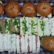 Assorted finger sandwiches