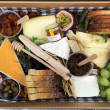 Premium cheese and fruit platter