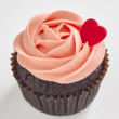 Chocolate strawberry cupcake