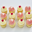 Vanilla mini cupcakes (12 pcs)