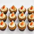 Carrot mini cupcakes (12 pcs)