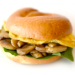 Bagel - Egg, Mushroom & Spinach