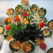 Assorted gourmet wraps