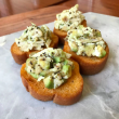 Mini chicken bruschetta