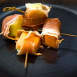 Prosciutto wrapped melon