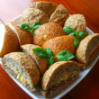 Assorted wholemeal rolls