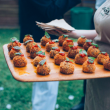 Mushroom arancini balls