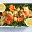Smoked salmon & potato salad (DF)