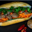 Vietnamese meatball banh mi