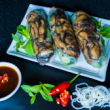 Vegetarian rice paper rolls (3pcs)