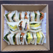 Traditional triangle sandwiches