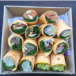 Assorted gourmet wraps