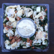 Chicken kale caesar salad