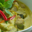 Thai green curry (medium hot)