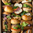 Assorted gourmet rolls